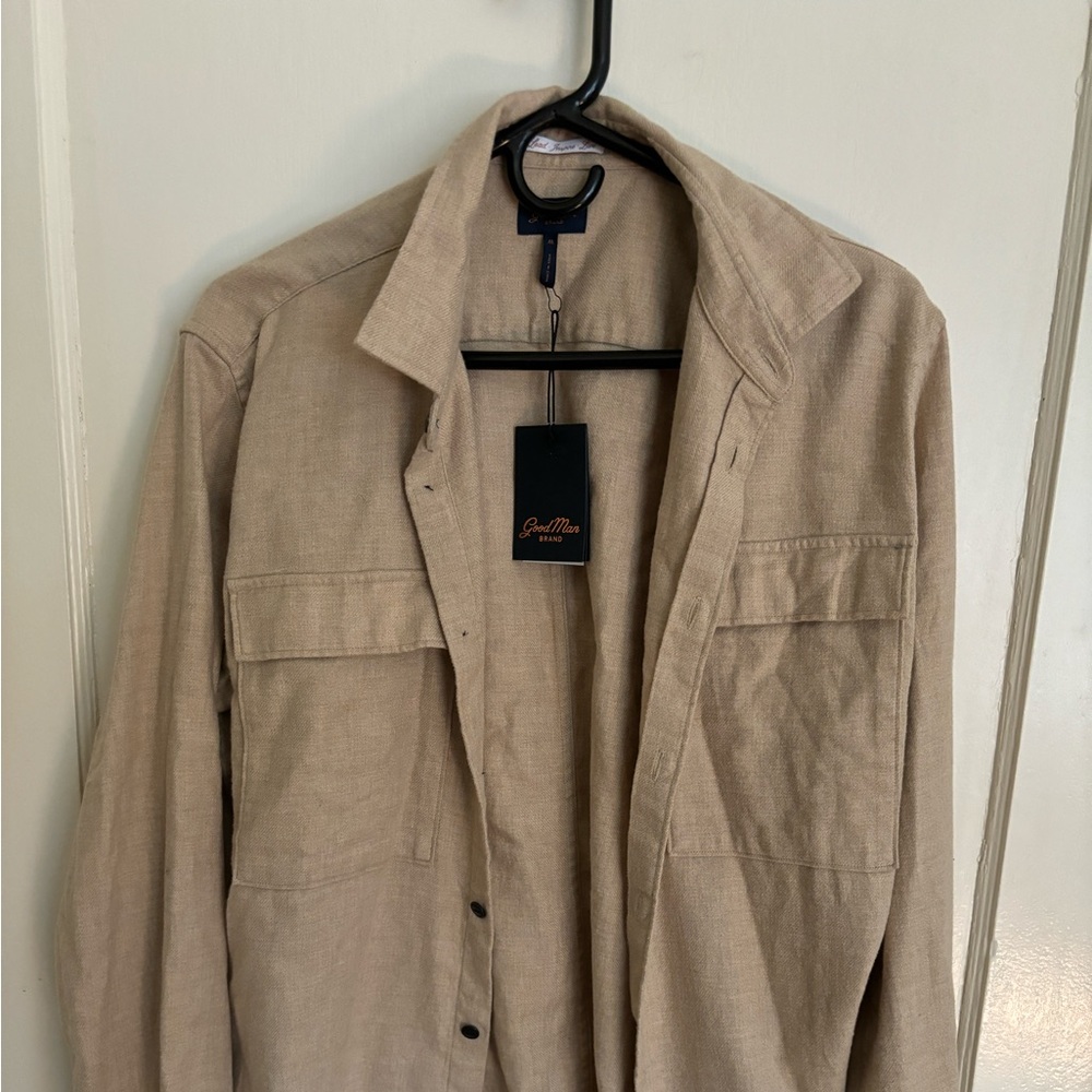 Good Man Brand Tan Medium Button up over shirt